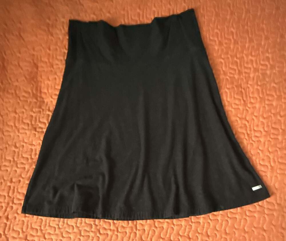Columbia Sportswear Black Foldover Waist Flared Skirt Size L